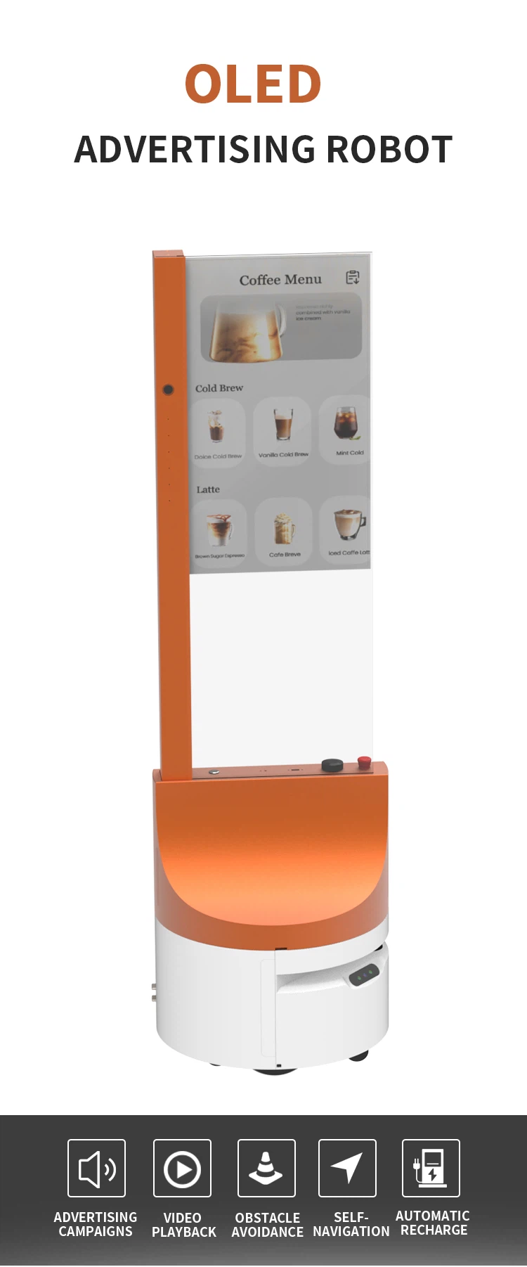  OLED Advertising Robot  G60
