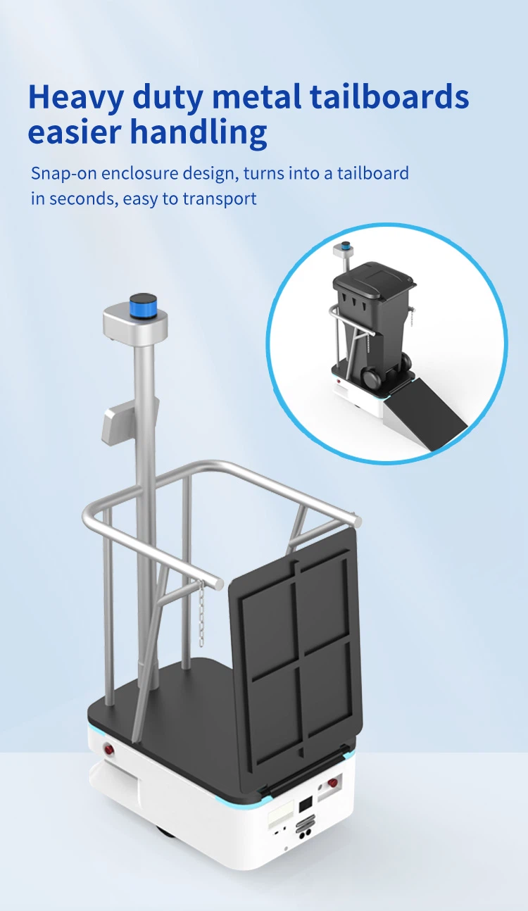 Intelligent Garbage Transfer Robot 300KG Automatic Charging Open SDK