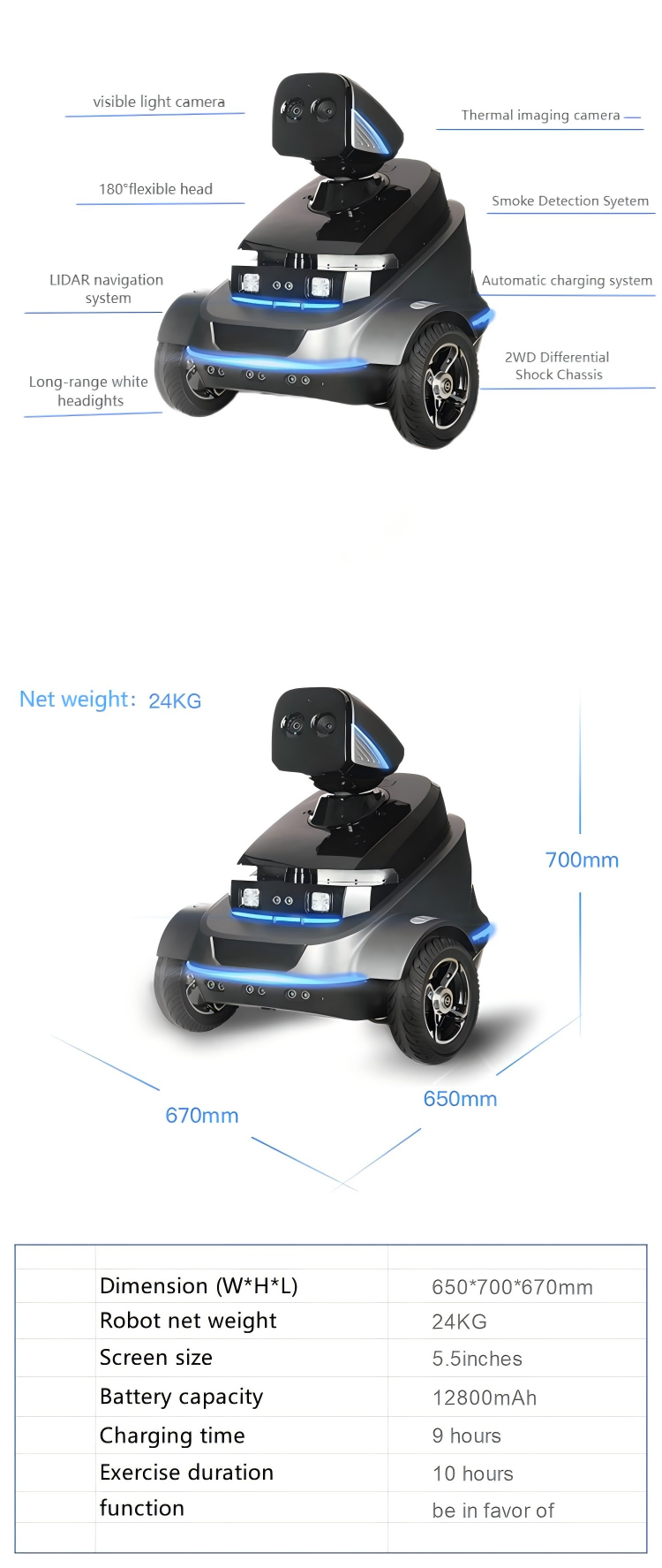 Security Patrol Robot  S2