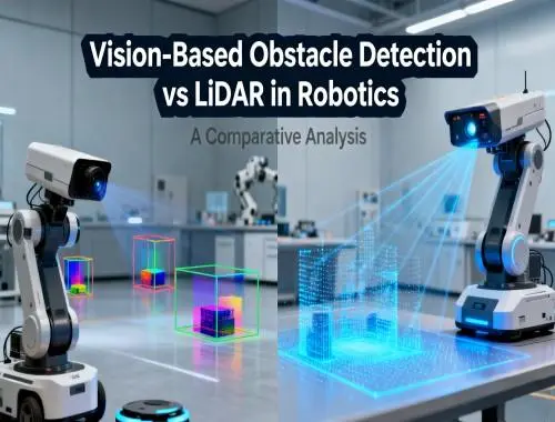 Vision-Based Obstacle Detection vs LiDAR in Robotics